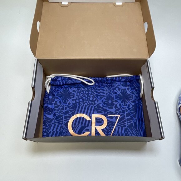 Nike Zoom Vapor 15 Elite CR7 FG, White/Metallic Copper-Concord, Sz 13 DQ5299 182 - Picture 10 of 14